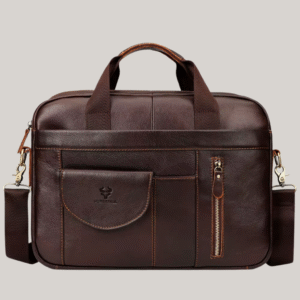 Bolsa Carteiro em Couro com Bolso Frontal Humerpaul | Lugano