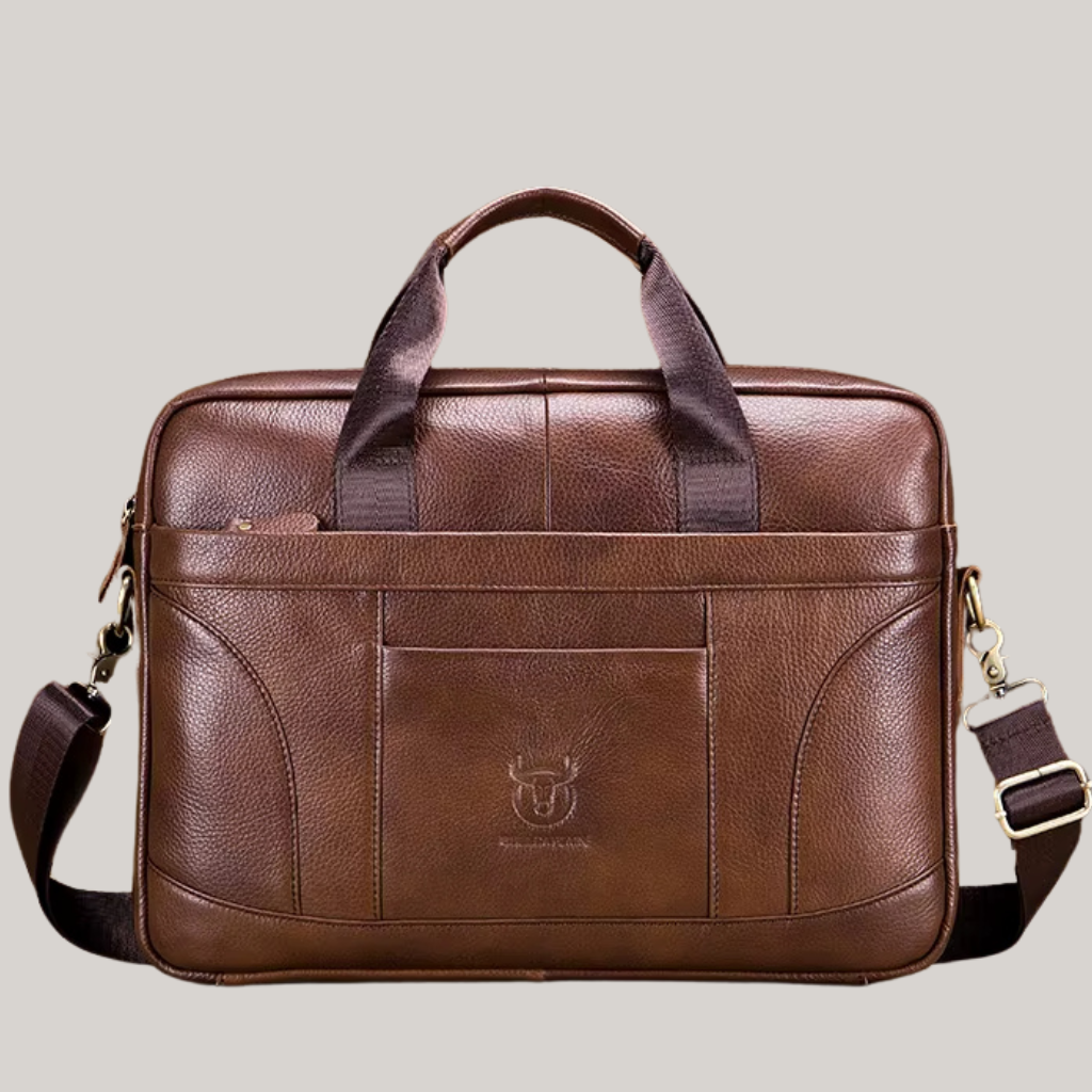 Bolsa Carteiro em Couro com Compartimento para Notebook de 14'' | Lugano