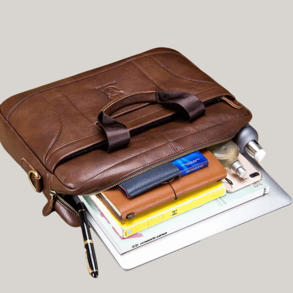 Bolsa Carteiro em Couro com Compartimento para Notebook de 14'' | Lugano - Imagem 11