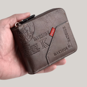 Carteira Masculina de Couro com Zíper Batsioe | Genebra