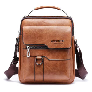 Bolsa Masculina de Couro Transversal Weixier
