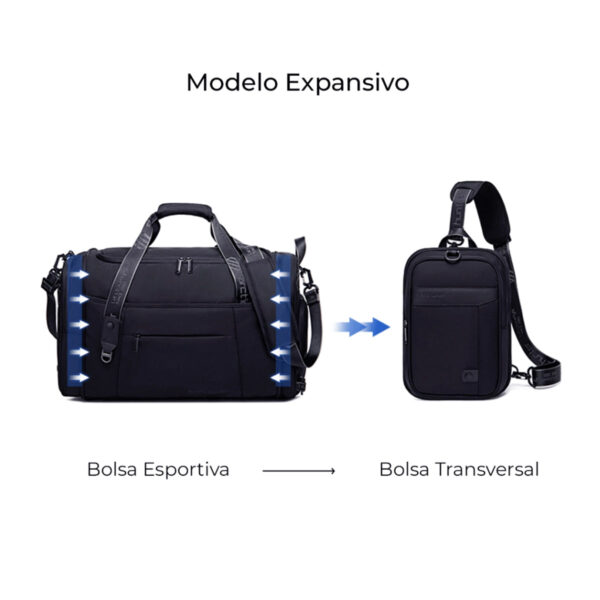 Mala Bolsa De Viagem Expansível Modelo Fenix - Imagem 10
